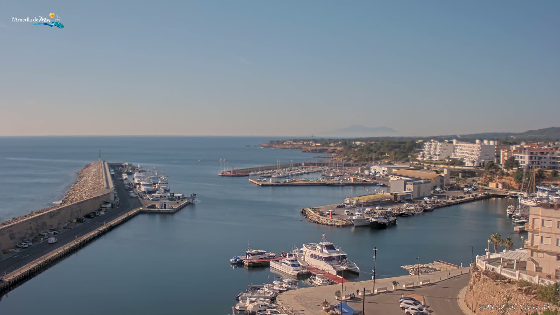L'Ametlla de Mar Harbor Live Cam -T arragona, Catalonia, Spain