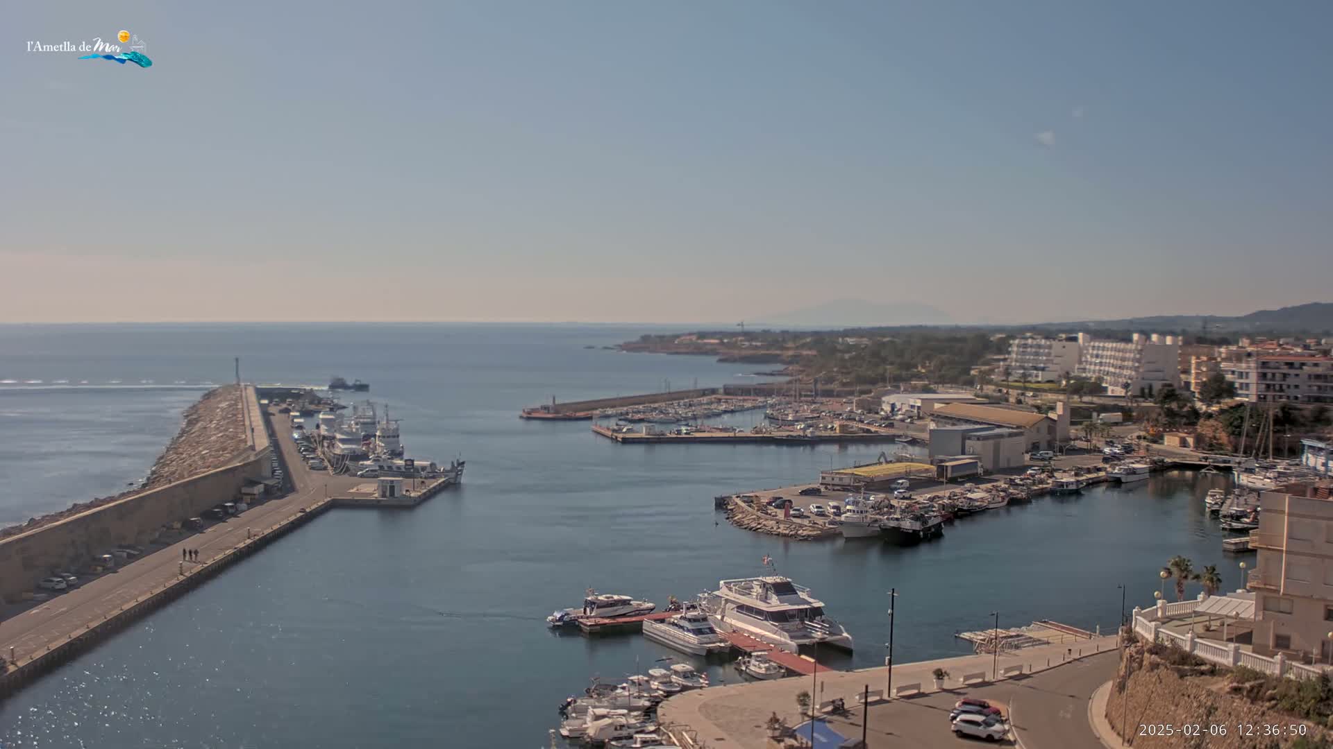 L'Ametlla de Mar Harbor Live Cam -T arragona, Catalonia, Spain