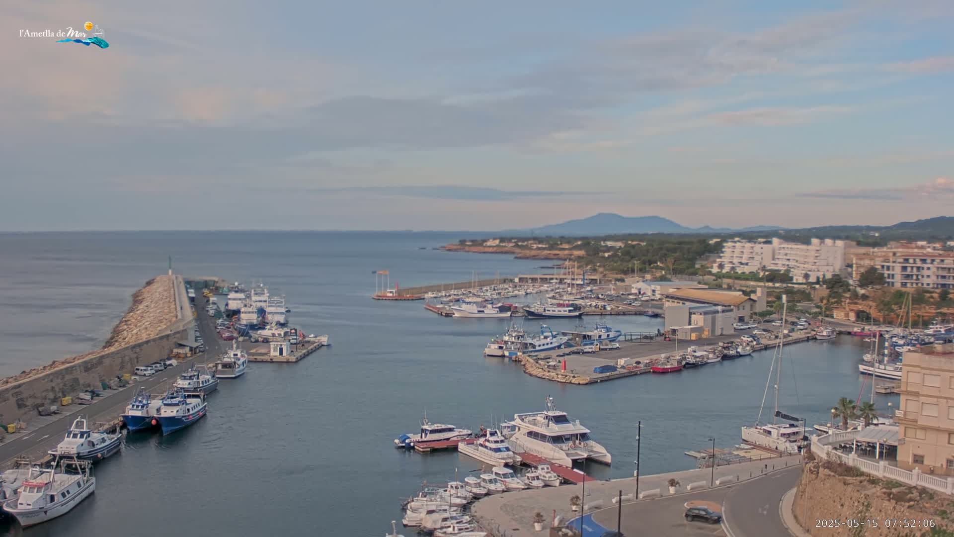 L'Ametlla de Mar Harbor Live Cam -T arragona, Catalonia, Spain