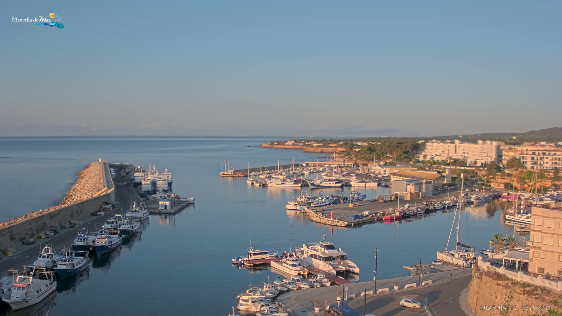 L'Ametlla de Mar Harbor Live Cam -T arragona, Catalonia, Spain