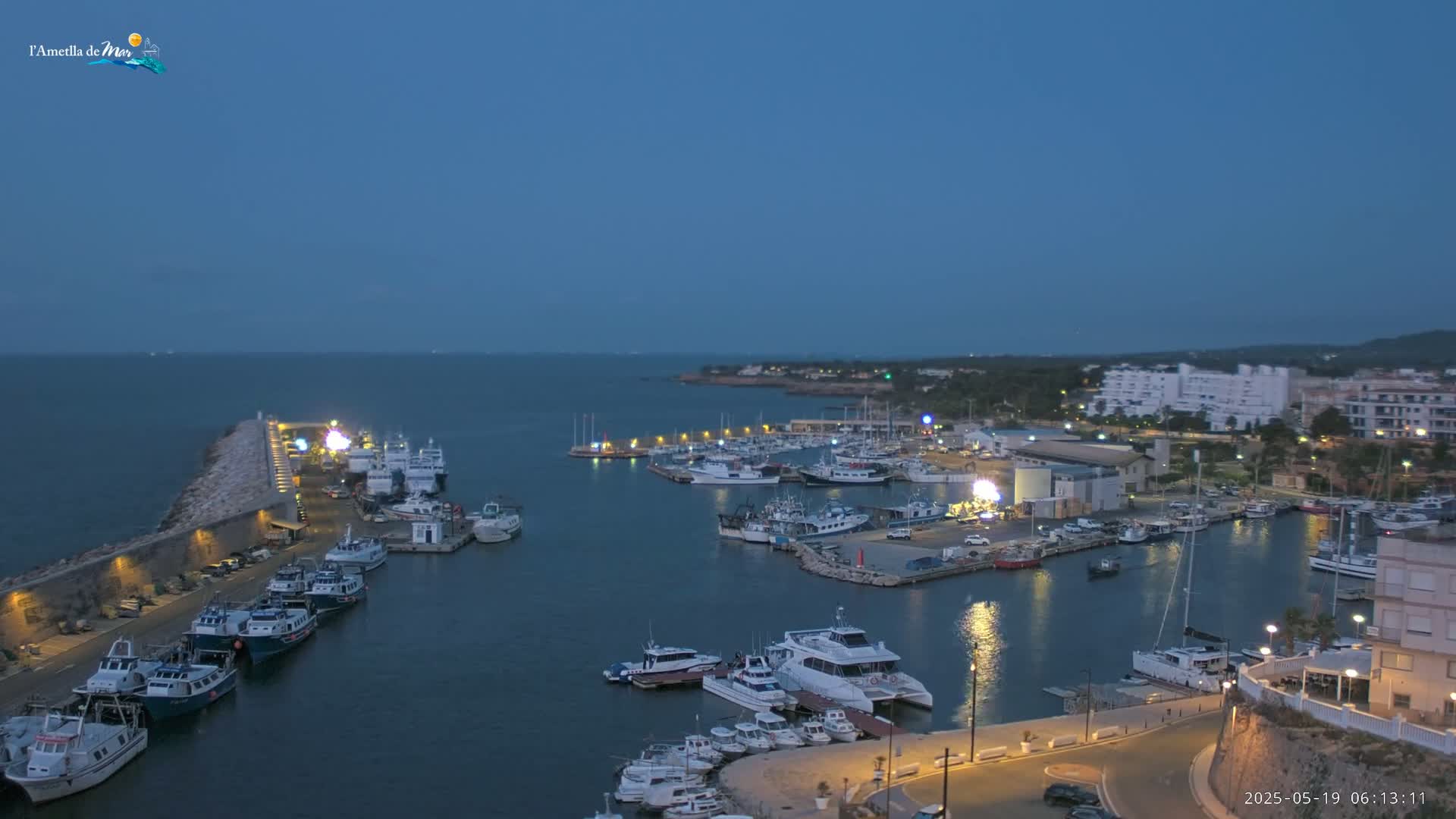 L'Ametlla de Mar Harbor Live Cam -T arragona, Catalonia, Spain