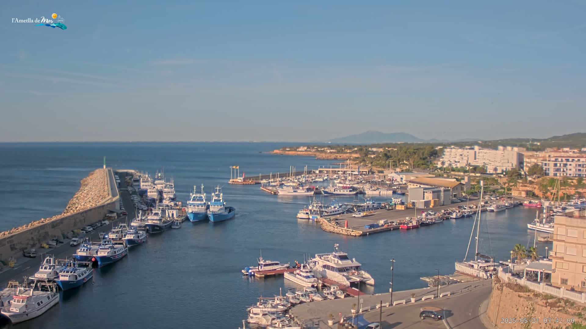 L'Ametlla de Mar Harbor Live Cam -T arragona, Catalonia, Spain