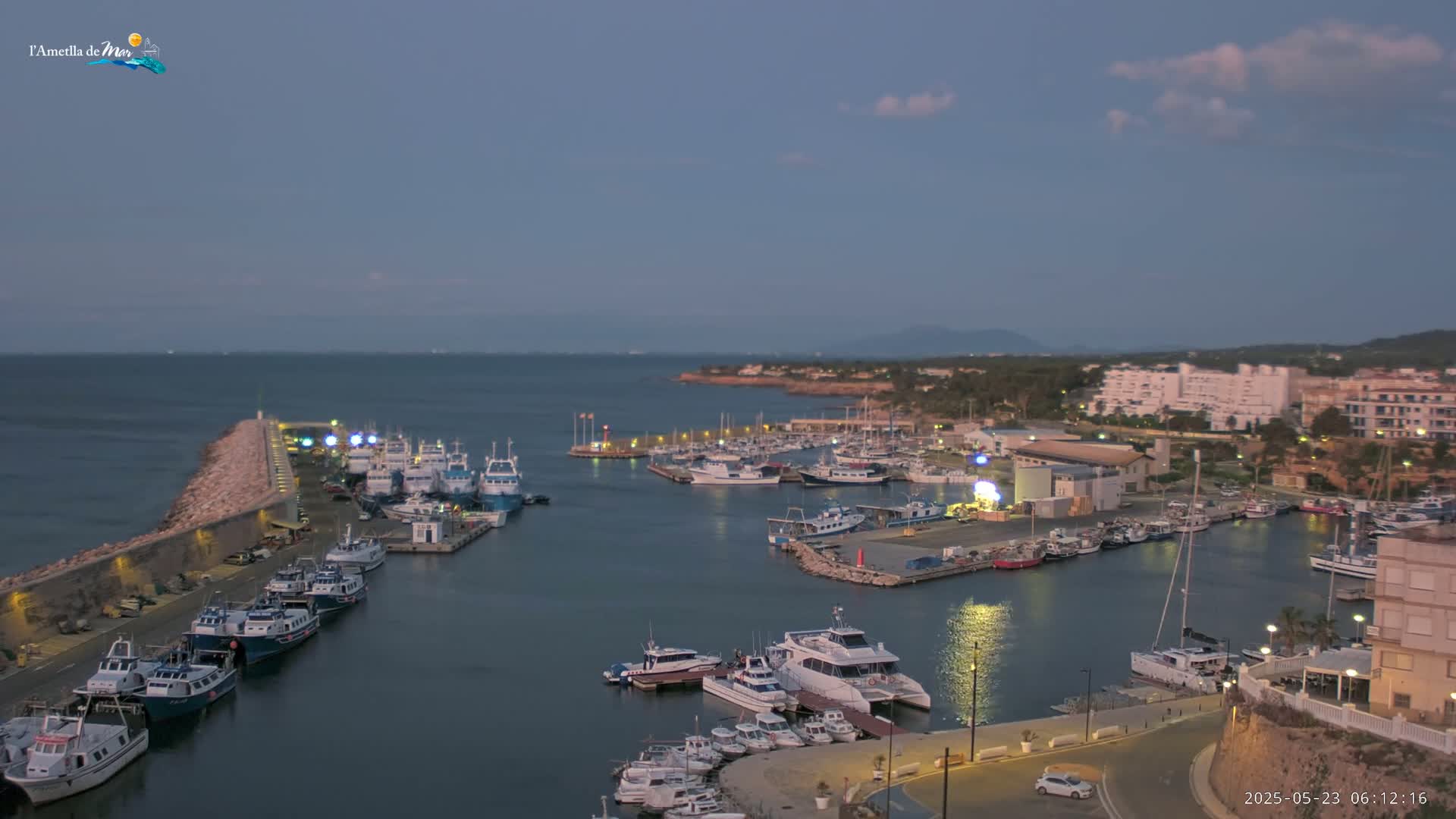 L'Ametlla de Mar Harbor Live Cam -T arragona, Catalonia, Spain