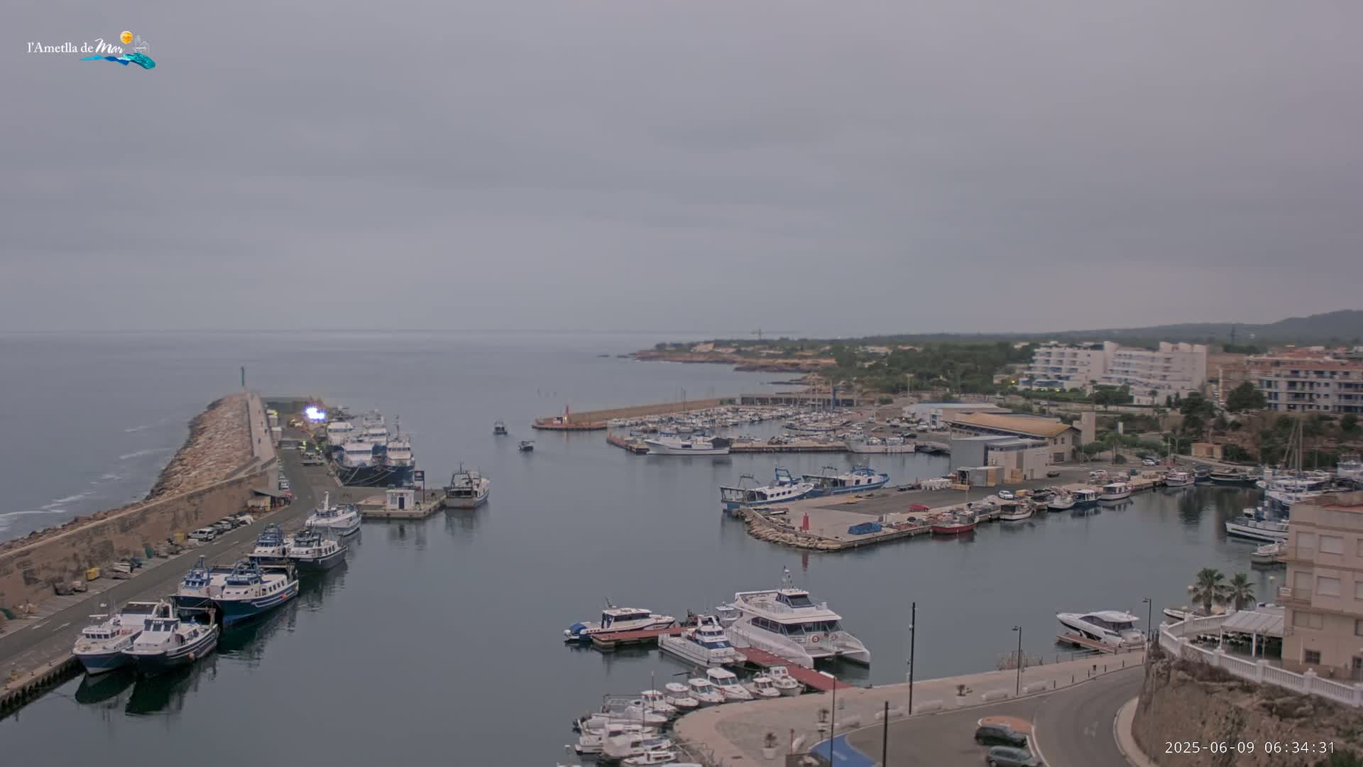 L'Ametlla de Mar Harbor Live Cam -T arragona, Catalonia, Spain