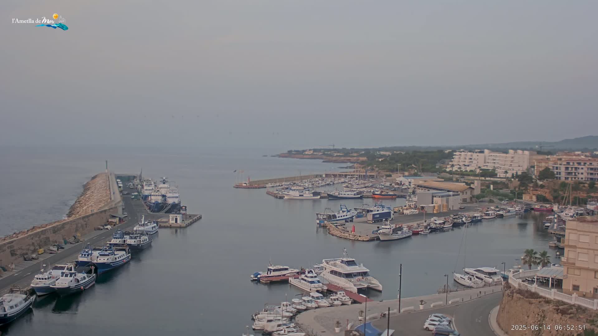 L'Ametlla de Mar Harbor Live Cam -T arragona, Catalonia, Spain