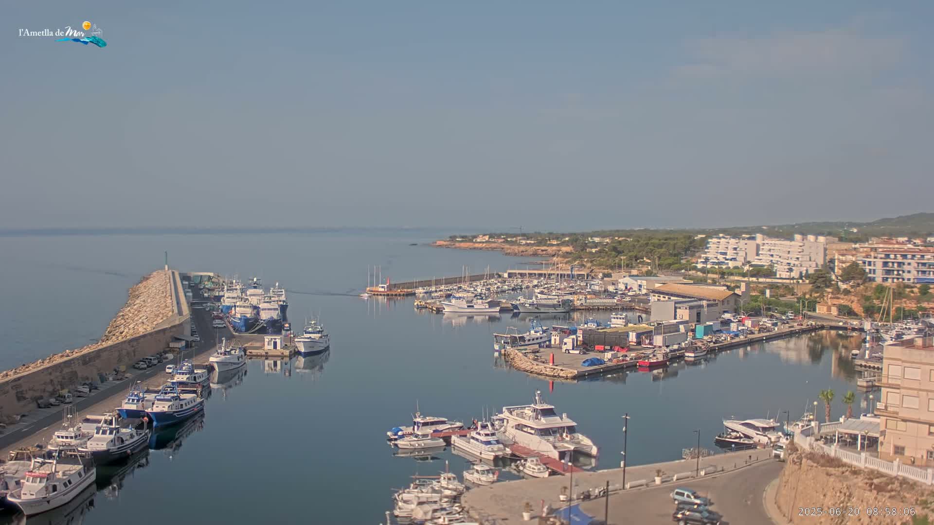 L'Ametlla de Mar Harbor Live Cam -T arragona, Catalonia, Spain