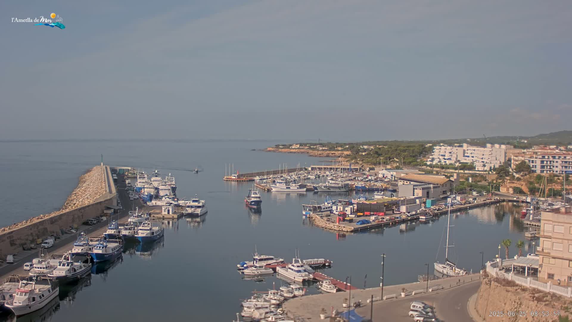 L'Ametlla de Mar Harbor Live Cam -T arragona, Catalonia, Spain