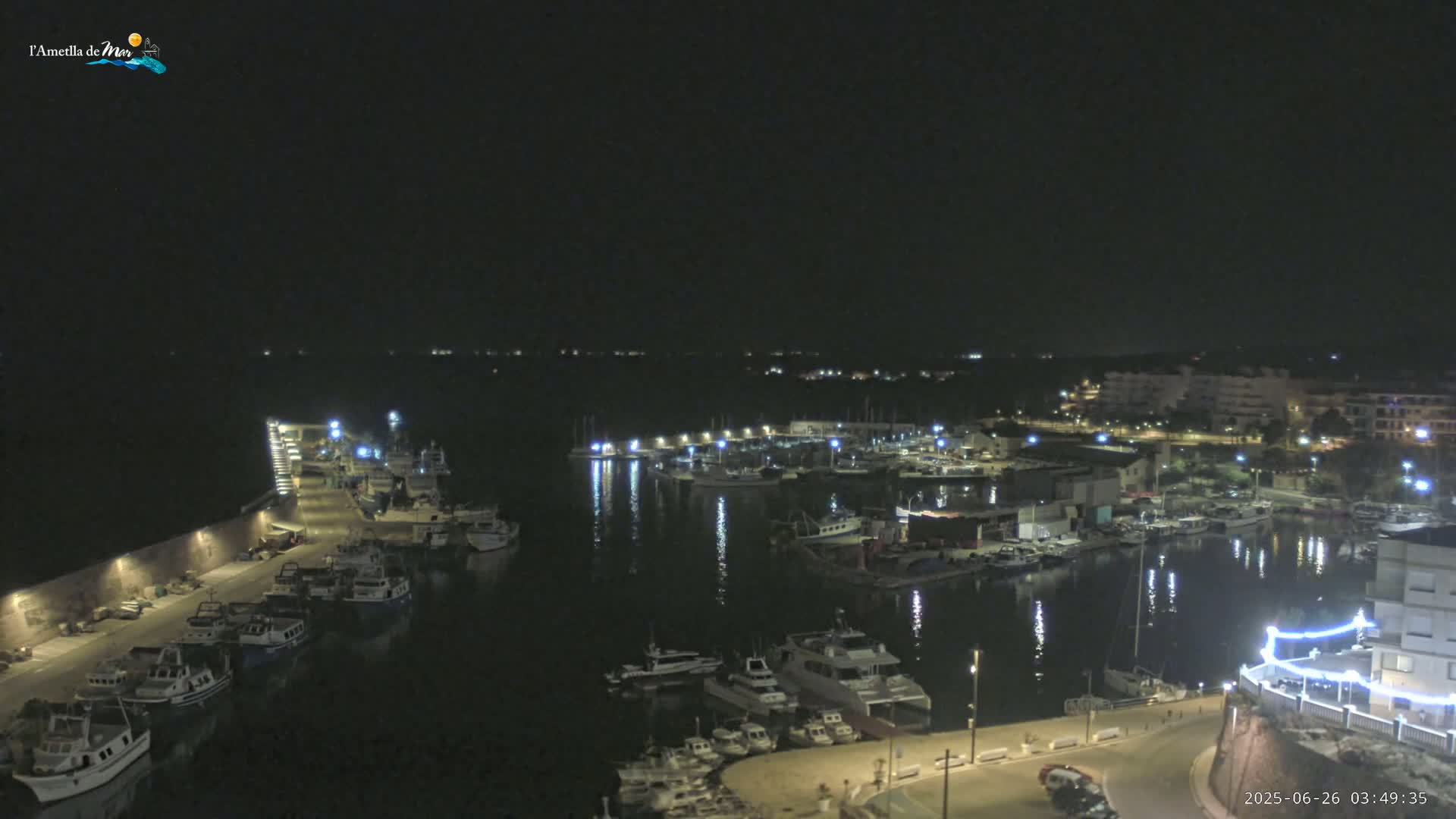 L'Ametlla de Mar Harbor Live Cam -T arragona, Catalonia, Spain