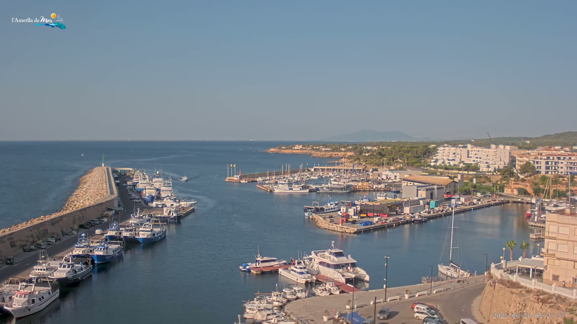 L'Ametlla de Mar Harbor Live Cam -T arragona, Catalonia, Spain