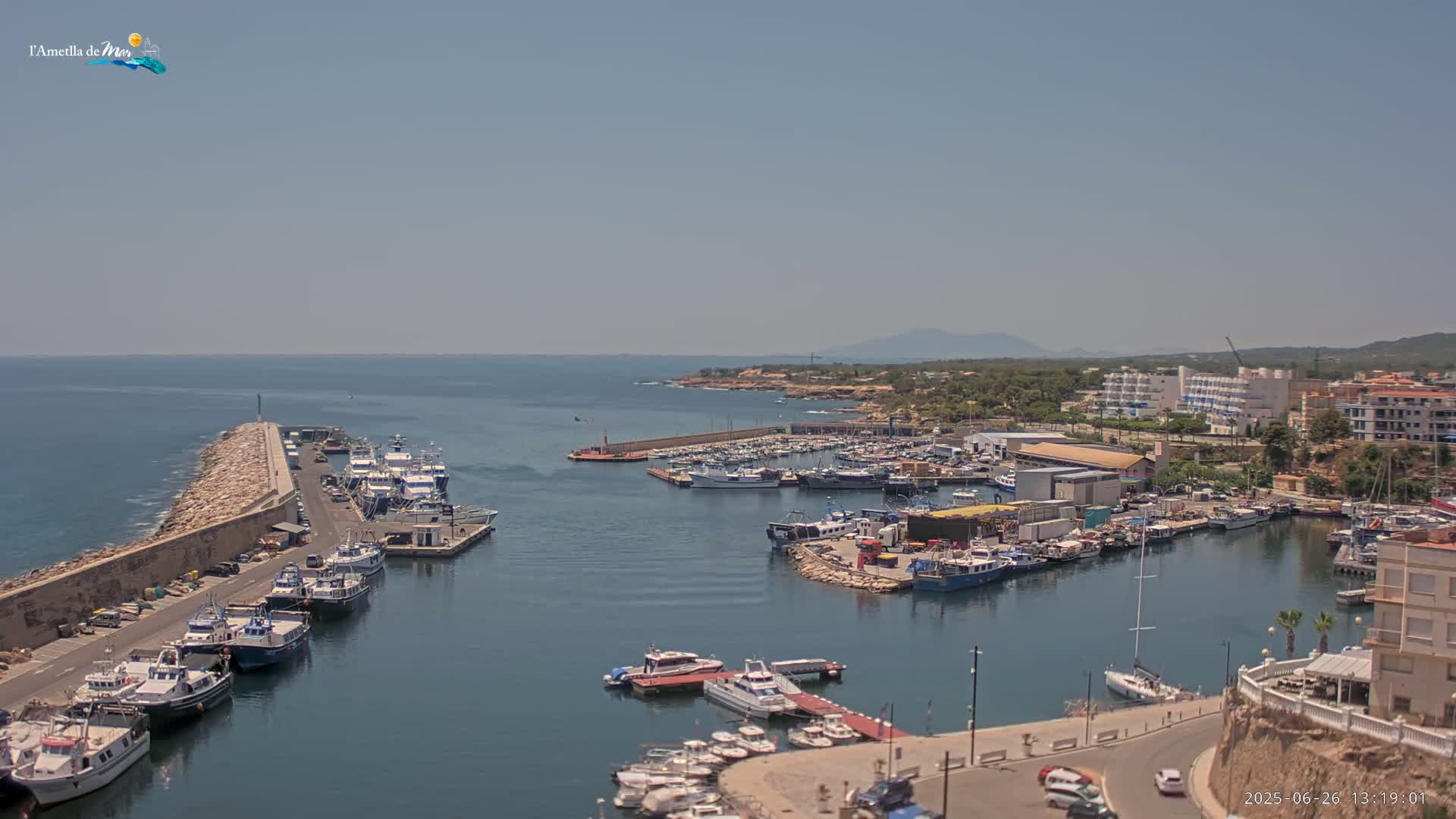 L'Ametlla de Mar Harbor Live Cam -T arragona, Catalonia, Spain