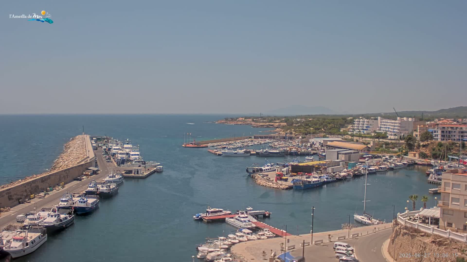 L'Ametlla de Mar Harbor Live Cam -T arragona, Catalonia, Spain