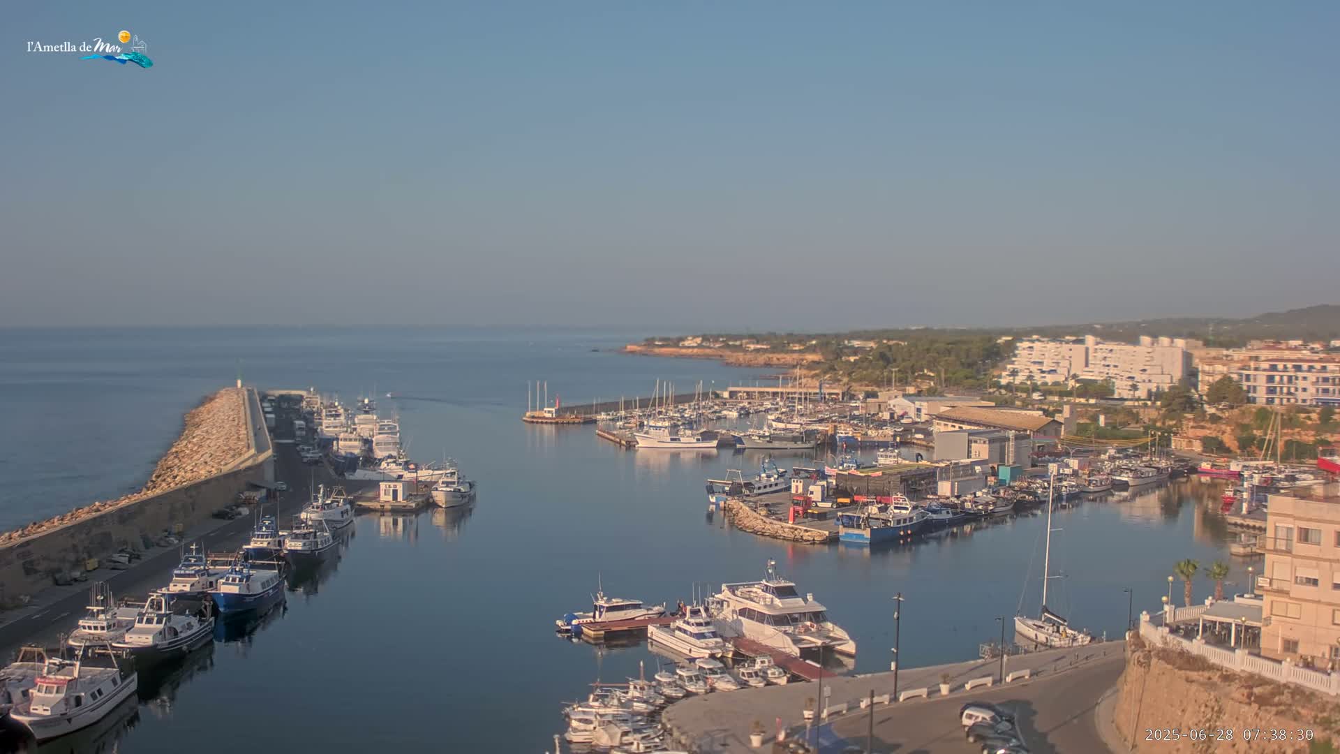 L'Ametlla de Mar Harbor Live Cam -T arragona, Catalonia, Spain