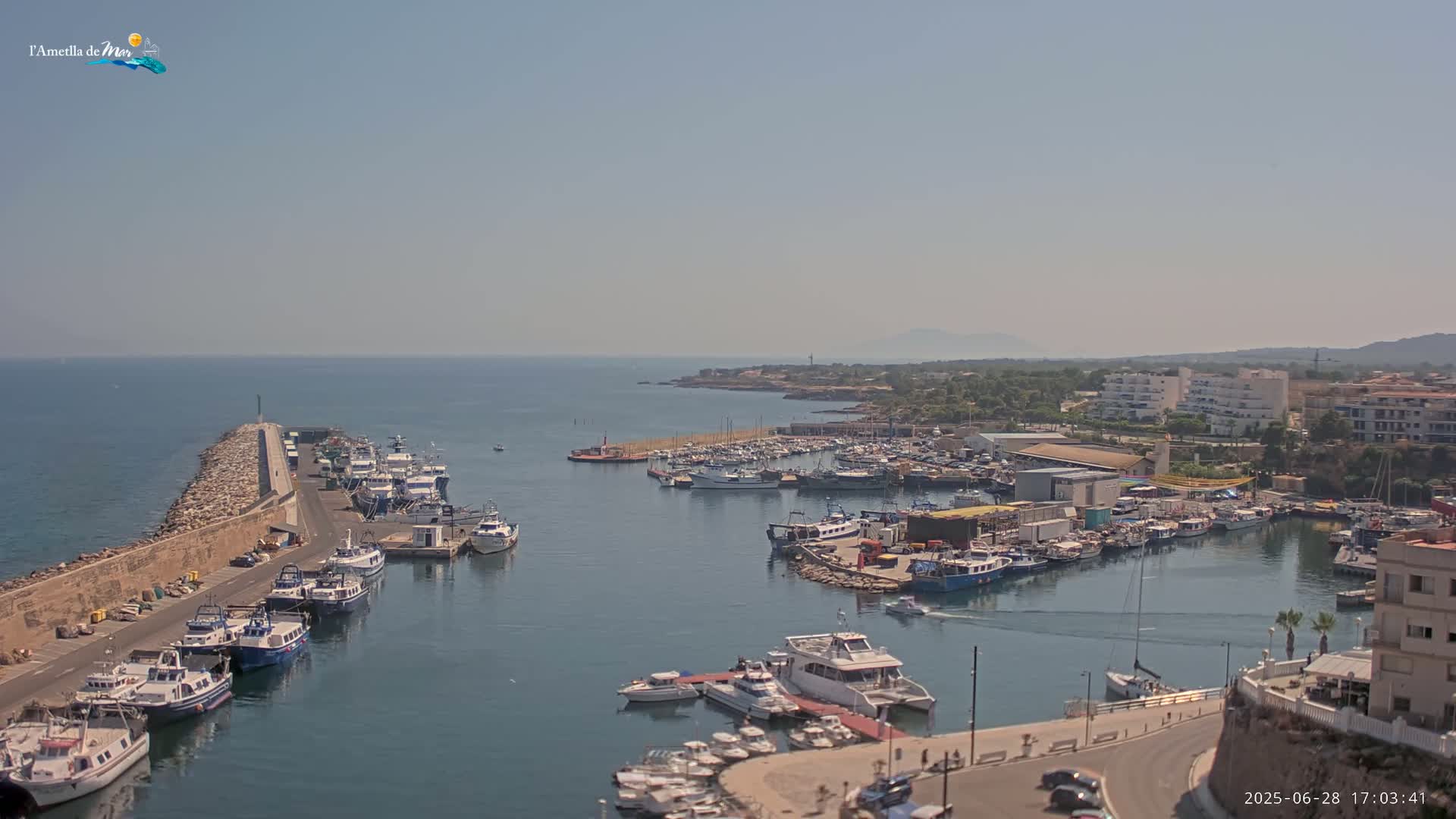 L'Ametlla de Mar Harbor Live Cam -T arragona, Catalonia, Spain