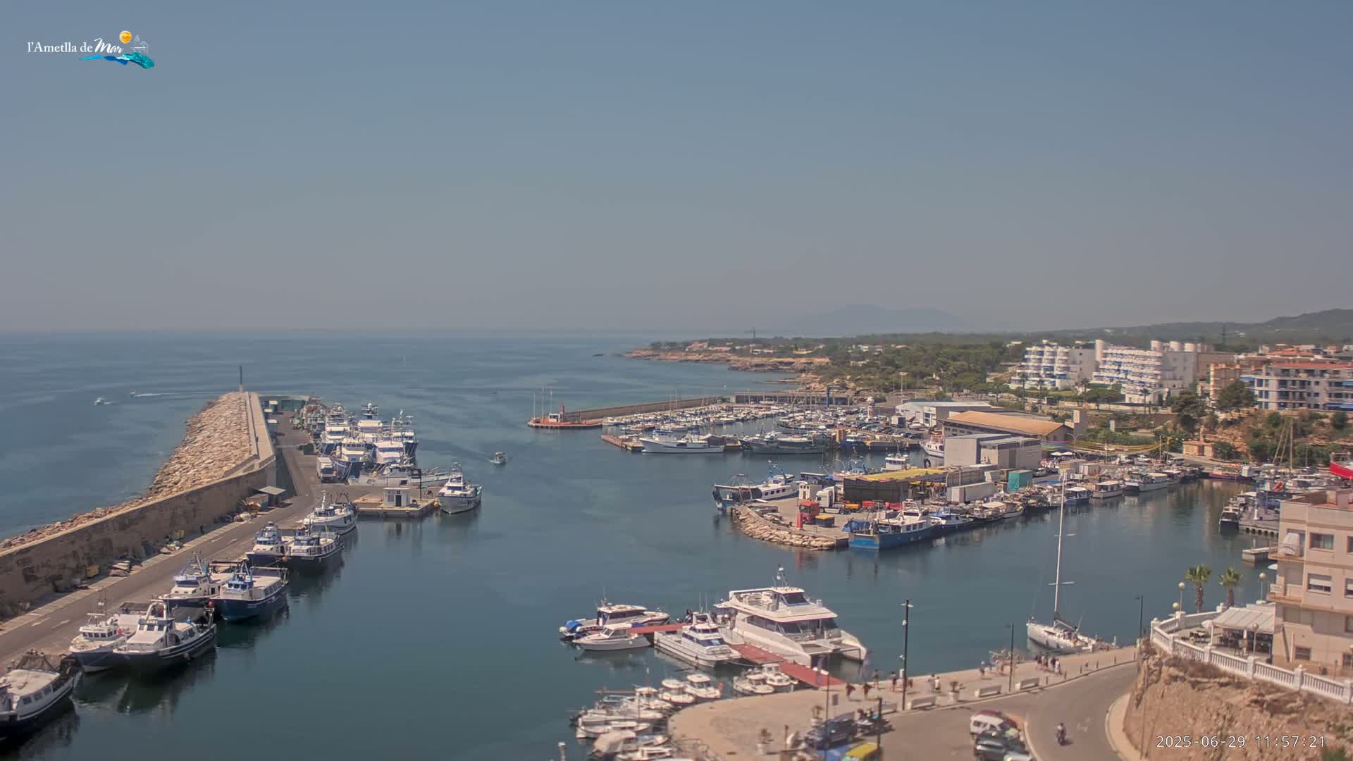 L'Ametlla de Mar Harbor Live Cam -T arragona, Catalonia, Spain