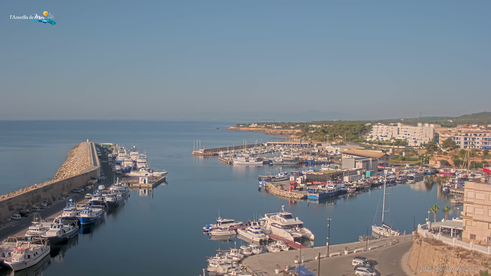 L'Ametlla de Mar Harbor Live Cam -T arragona, Catalonia, Spain