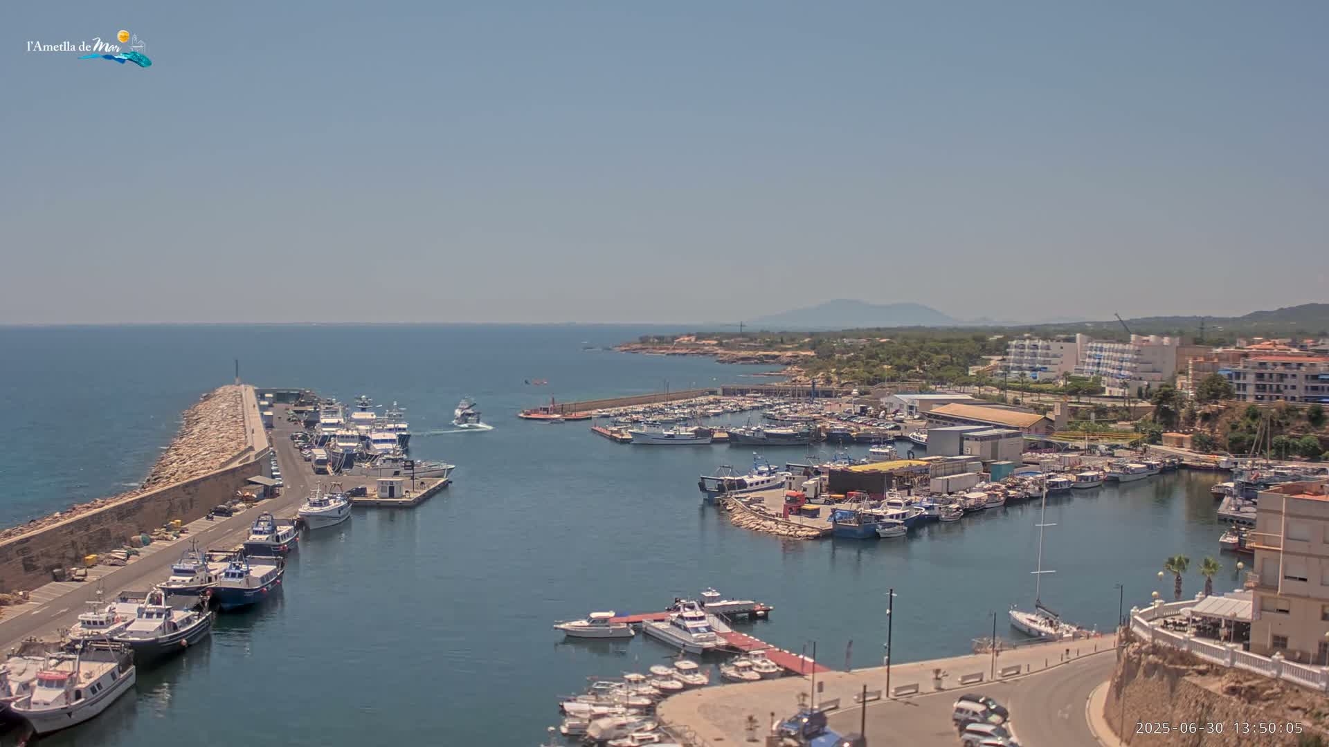 L'Ametlla de Mar Harbor Live Cam -T arragona, Catalonia, Spain