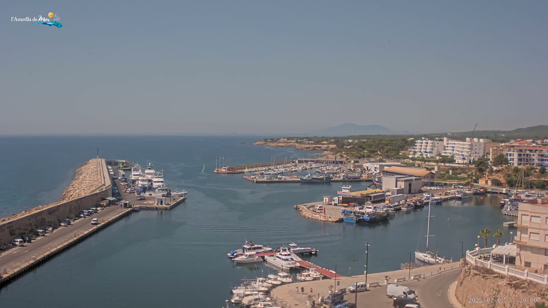 L'Ametlla de Mar Harbor Live Cam -T arragona, Catalonia, Spain