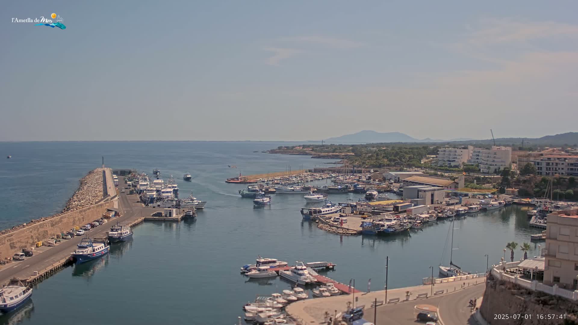 L'Ametlla de Mar Harbor Live Cam -T arragona, Catalonia, Spain
