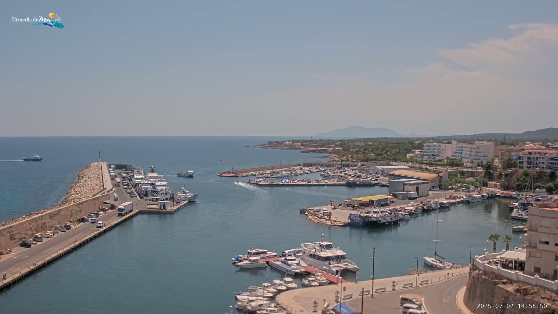 L'Ametlla de Mar Harbor Live Cam -T arragona, Catalonia, Spain