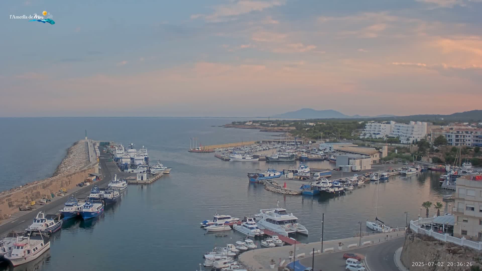L'Ametlla de Mar Harbor Live Cam -T arragona, Catalonia, Spain