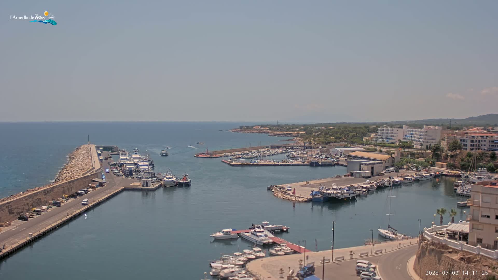 L'Ametlla de Mar Harbor Live Cam -T arragona, Catalonia, Spain
