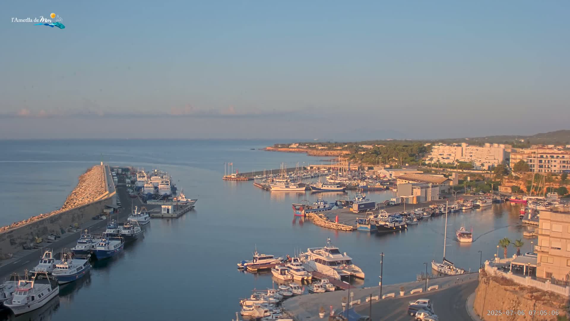 L'Ametlla de Mar Harbor Live Cam -T arragona, Catalonia, Spain