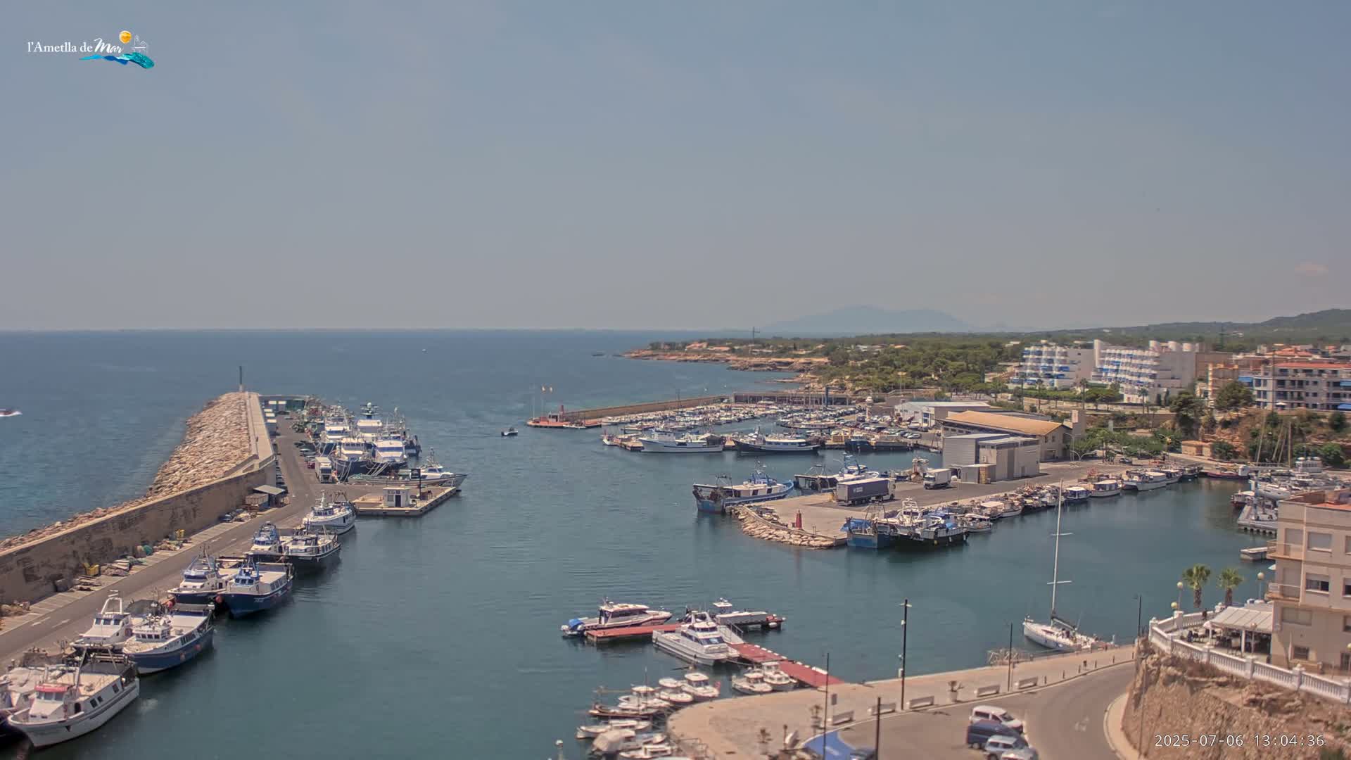 L'Ametlla de Mar Harbor Live Cam -T arragona, Catalonia, Spain