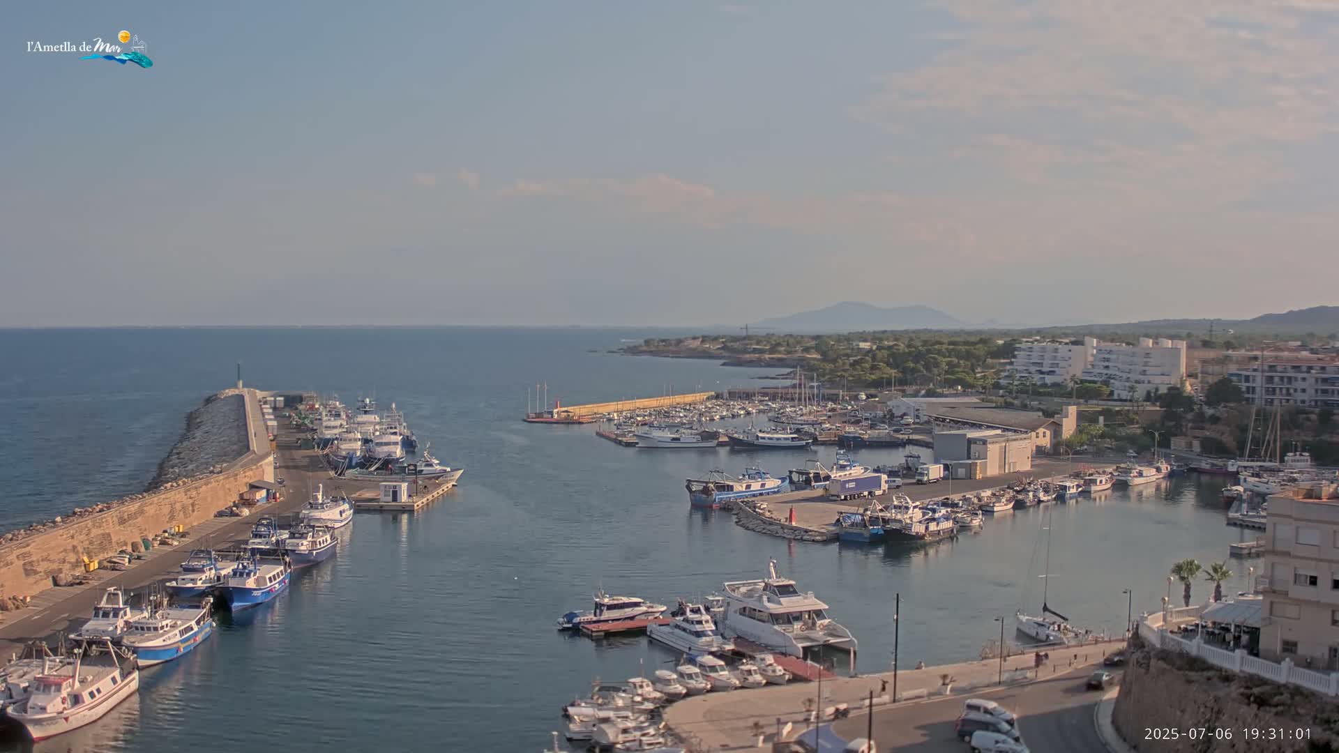 L'Ametlla de Mar Harbor Live Cam -T arragona, Catalonia, Spain