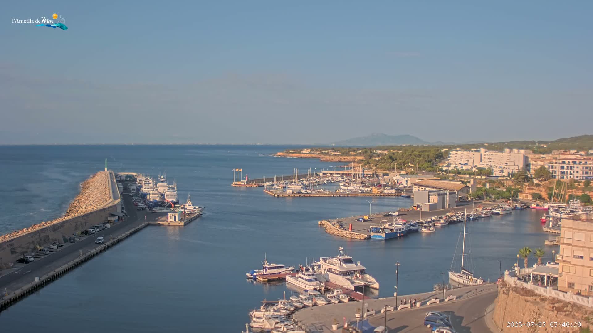 L'Ametlla de Mar Harbor Live Cam -T arragona, Catalonia, Spain