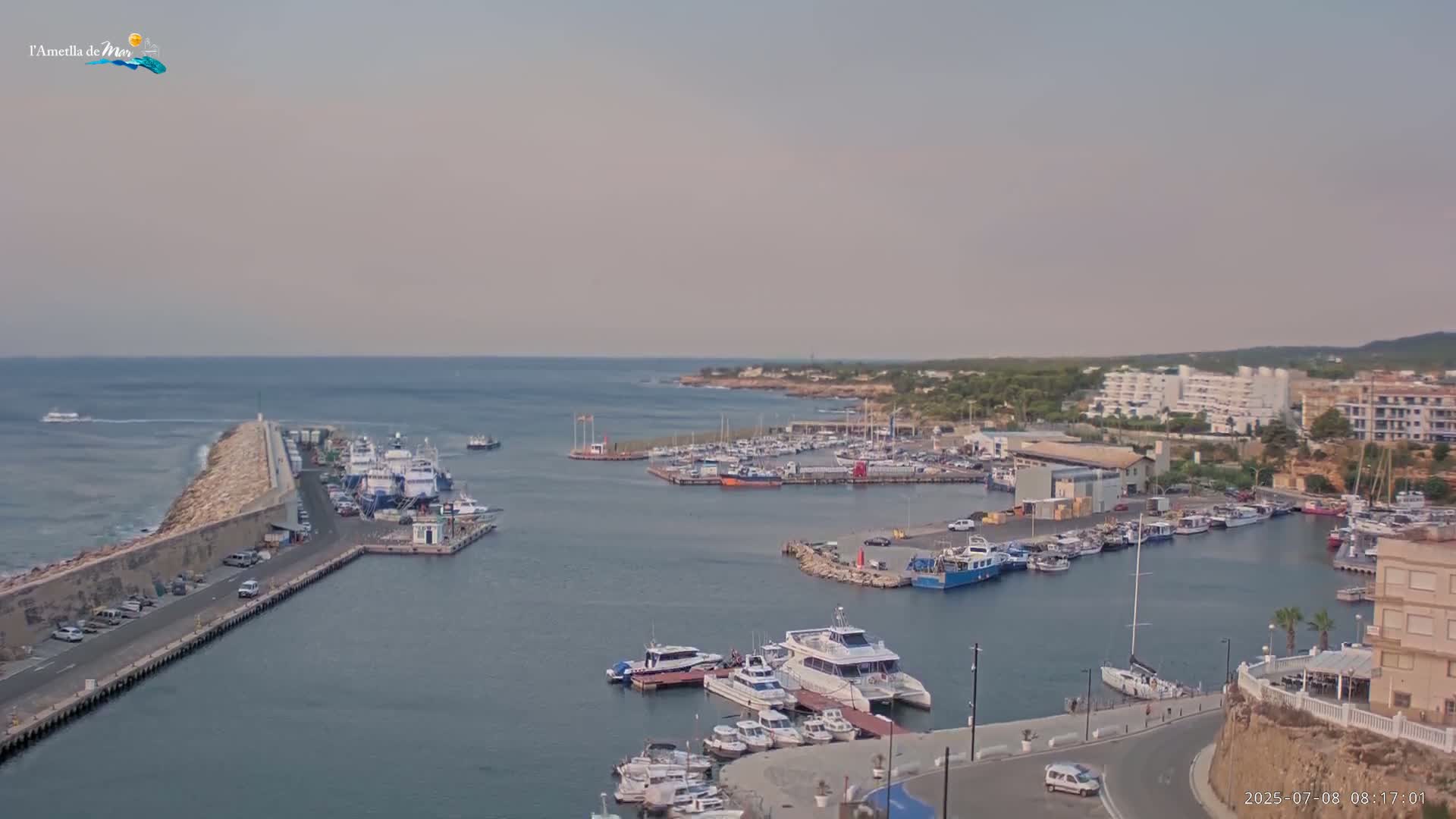 L'Ametlla de Mar Harbor Live Cam -T arragona, Catalonia, Spain
