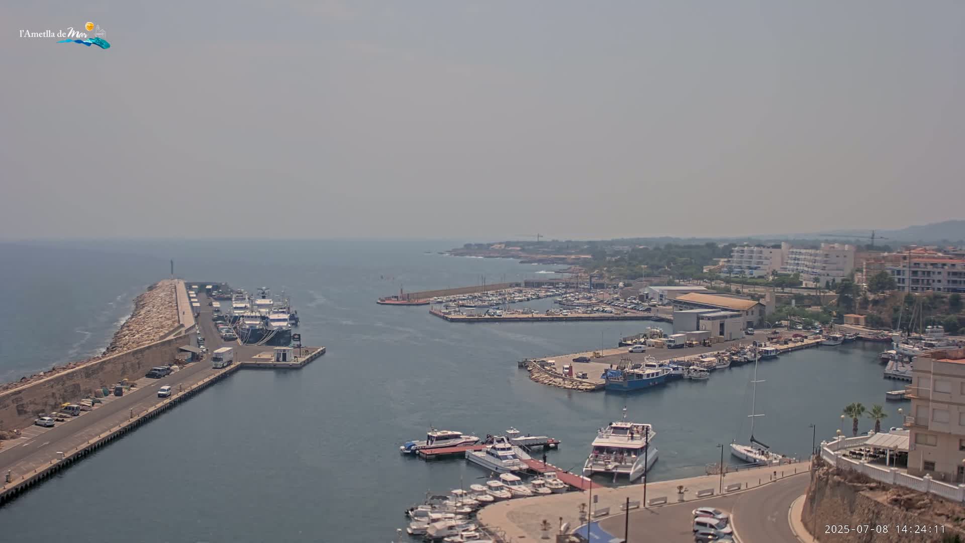 L'Ametlla de Mar Harbor Live Cam -T arragona, Catalonia, Spain