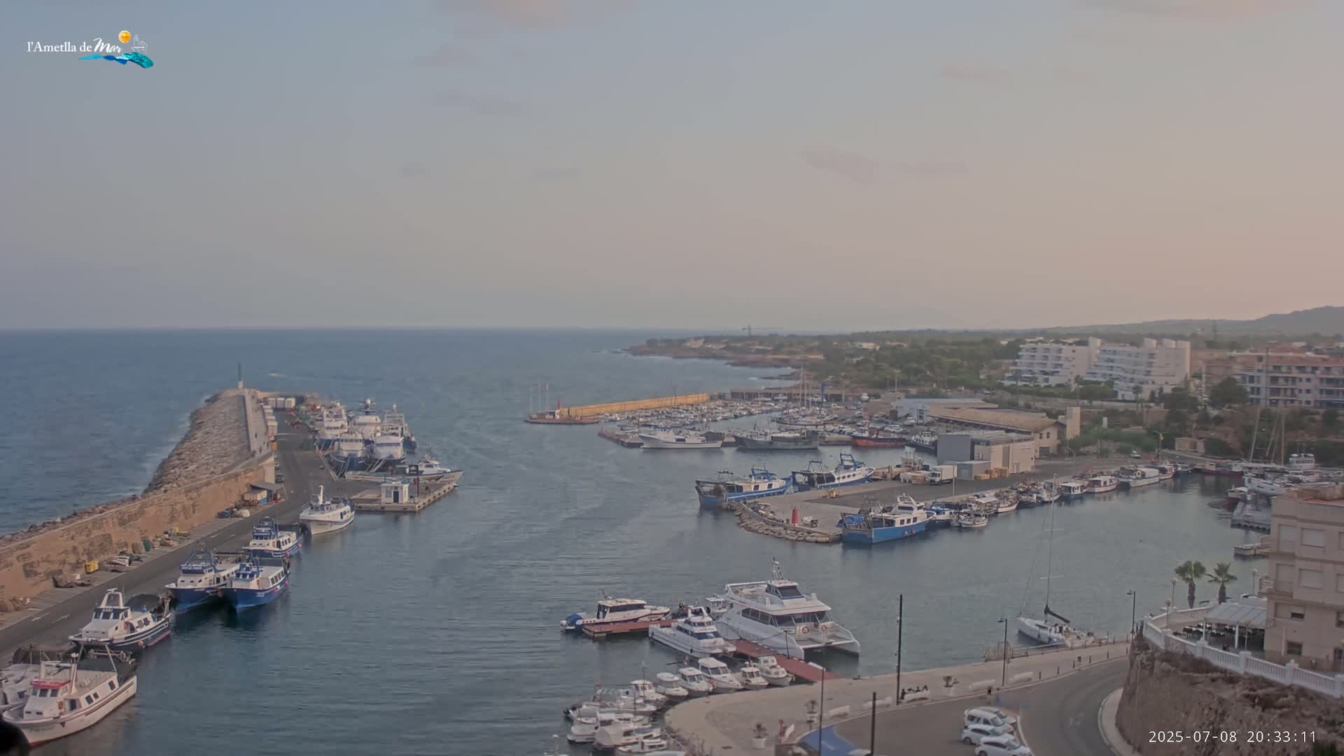 L'Ametlla de Mar Harbor Live Cam -T arragona, Catalonia, Spain