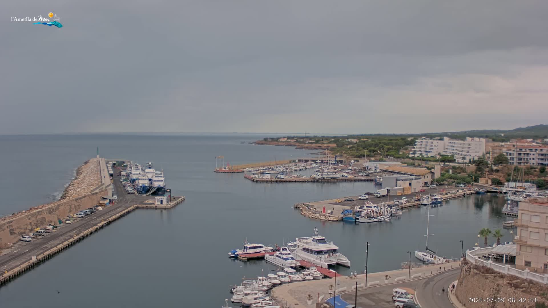 L'Ametlla de Mar Harbor Live Cam -T arragona, Catalonia, Spain