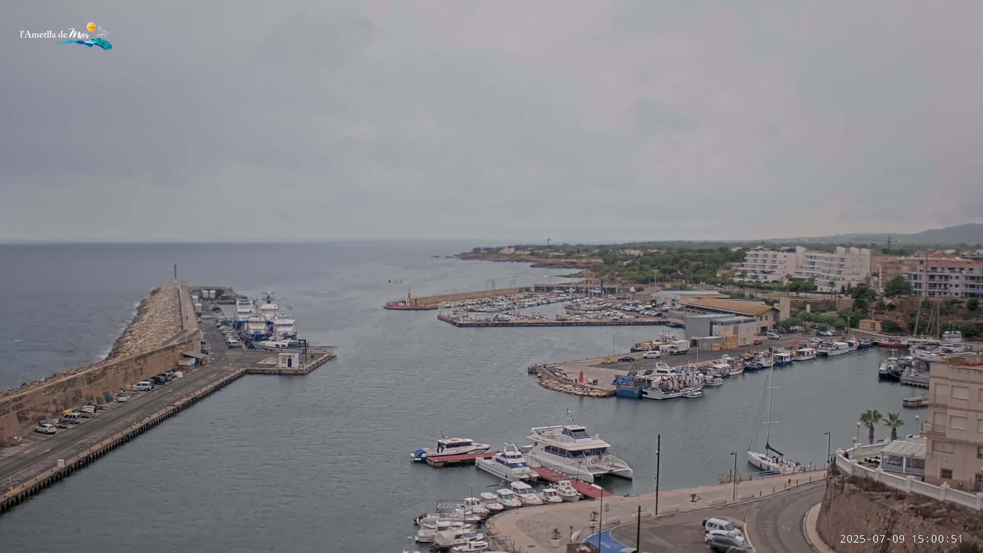 L'Ametlla de Mar Harbor Live Cam -T arragona, Catalonia, Spain