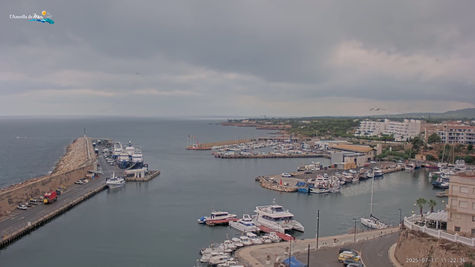 L'Ametlla de Mar Harbor Live Cam -T arragona, Catalonia, Spain