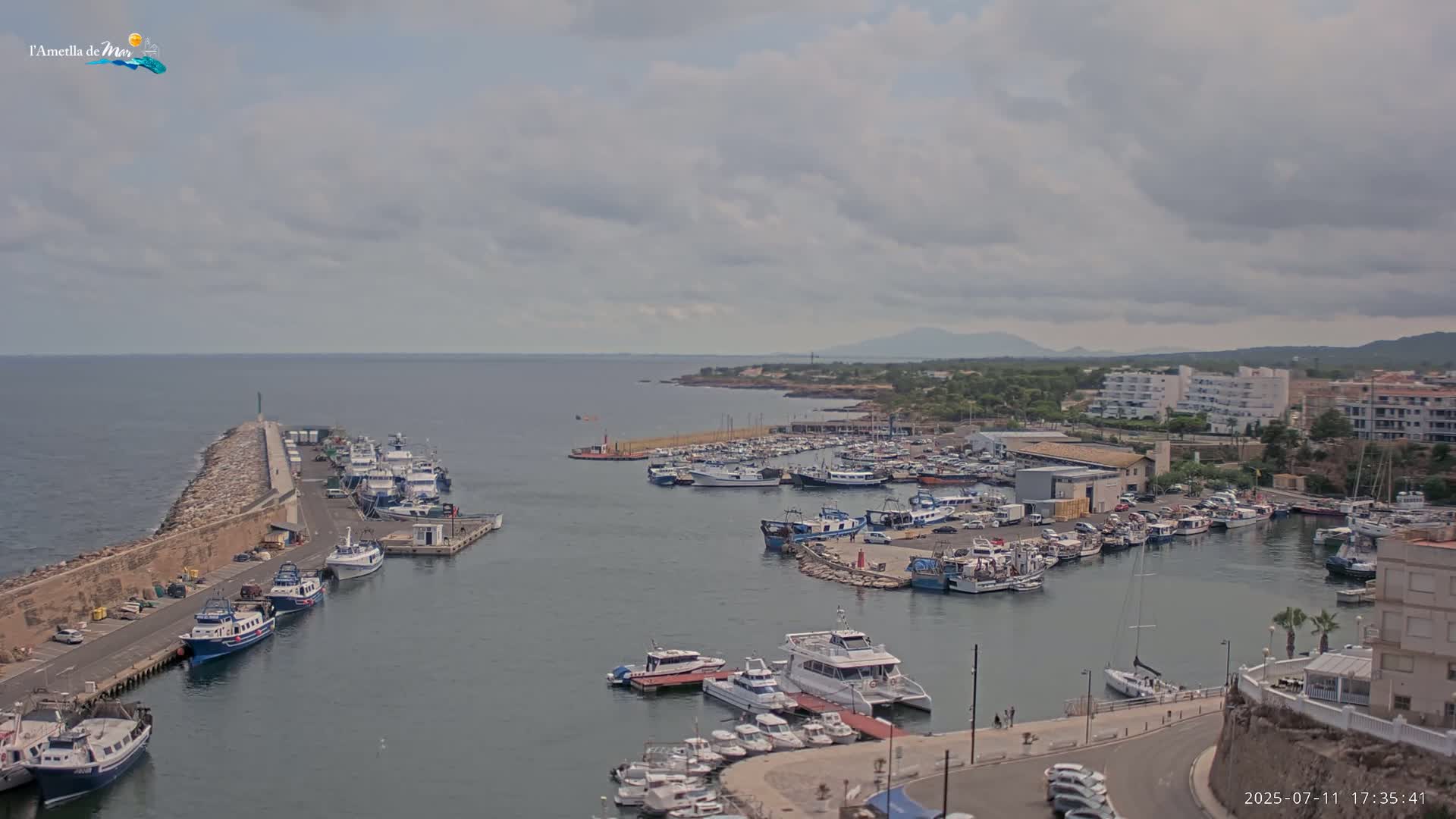L'Ametlla de Mar Harbor Live Cam -T arragona, Catalonia, Spain