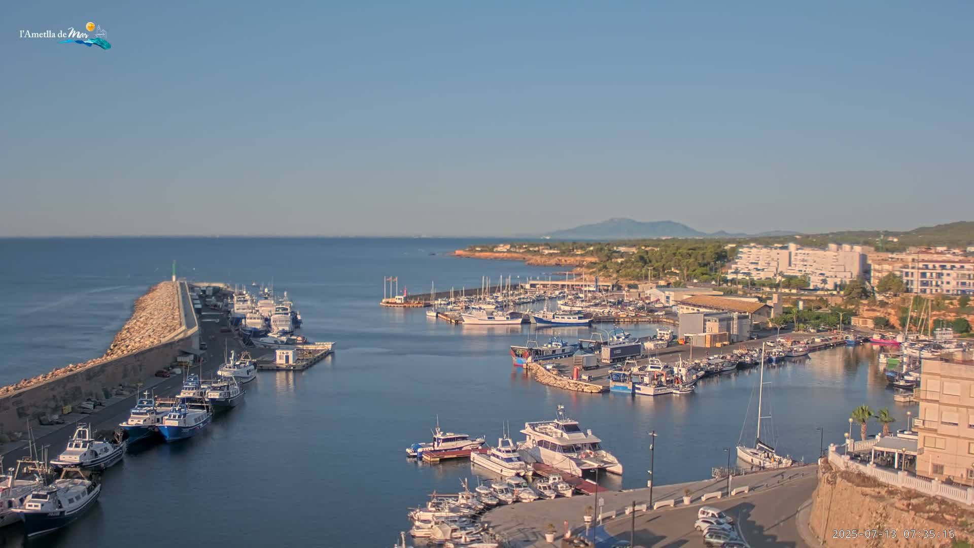 L'Ametlla de Mar Harbor Live Cam -T arragona, Catalonia, Spain