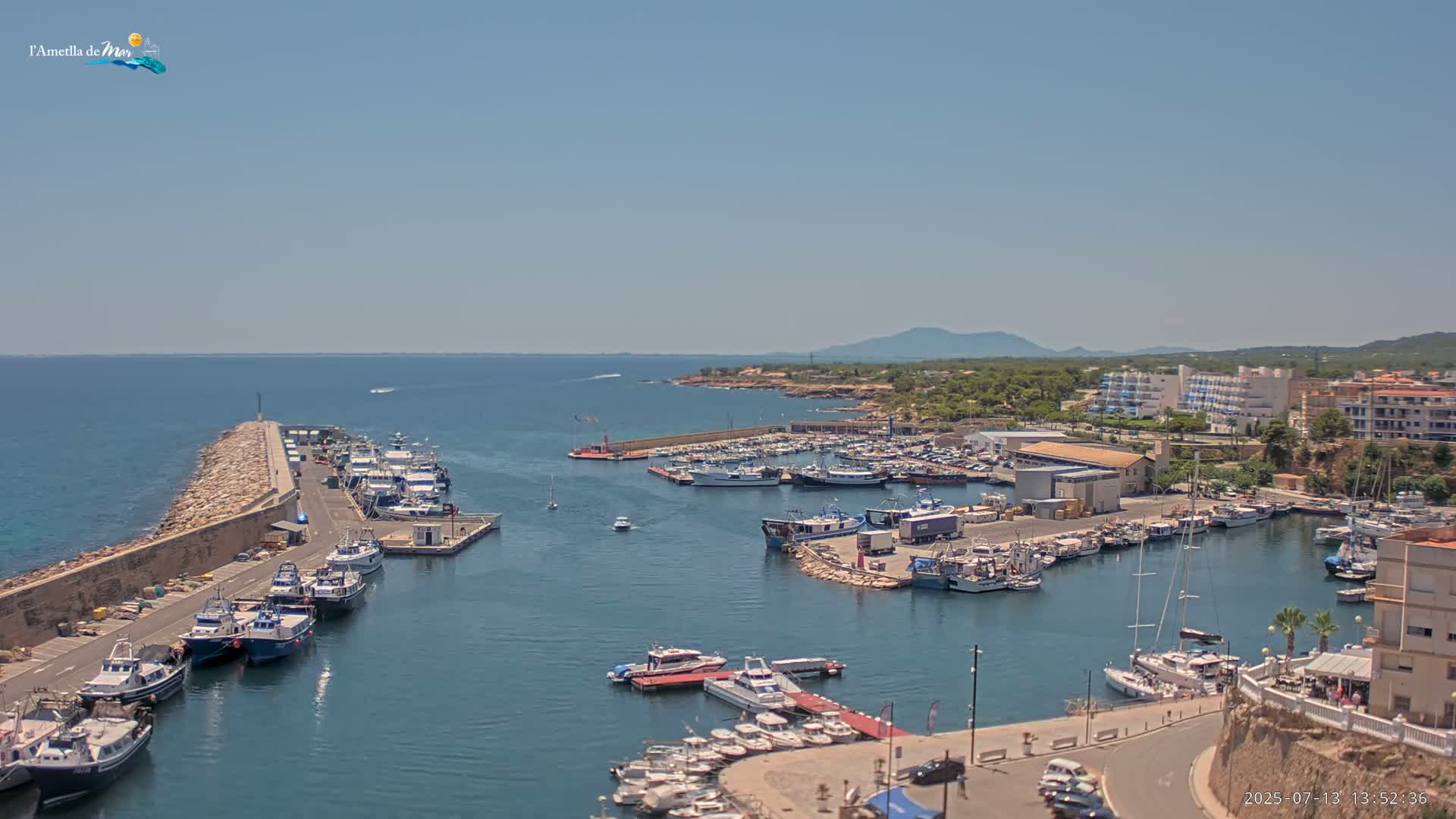 L'Ametlla de Mar Harbor Live Cam -T arragona, Catalonia, Spain