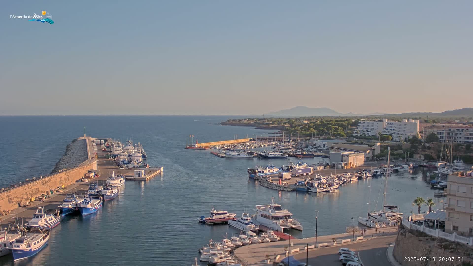 L'Ametlla de Mar Harbor Live Cam -T arragona, Catalonia, Spain