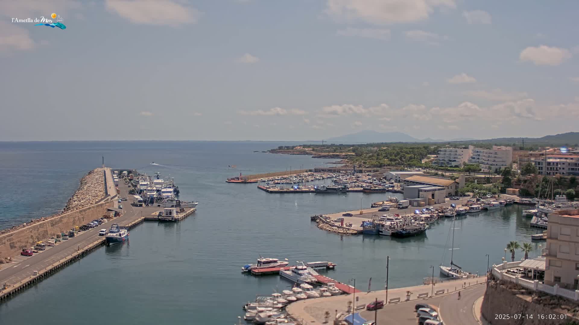 L'Ametlla de Mar Harbor Live Cam -T arragona, Catalonia, Spain
