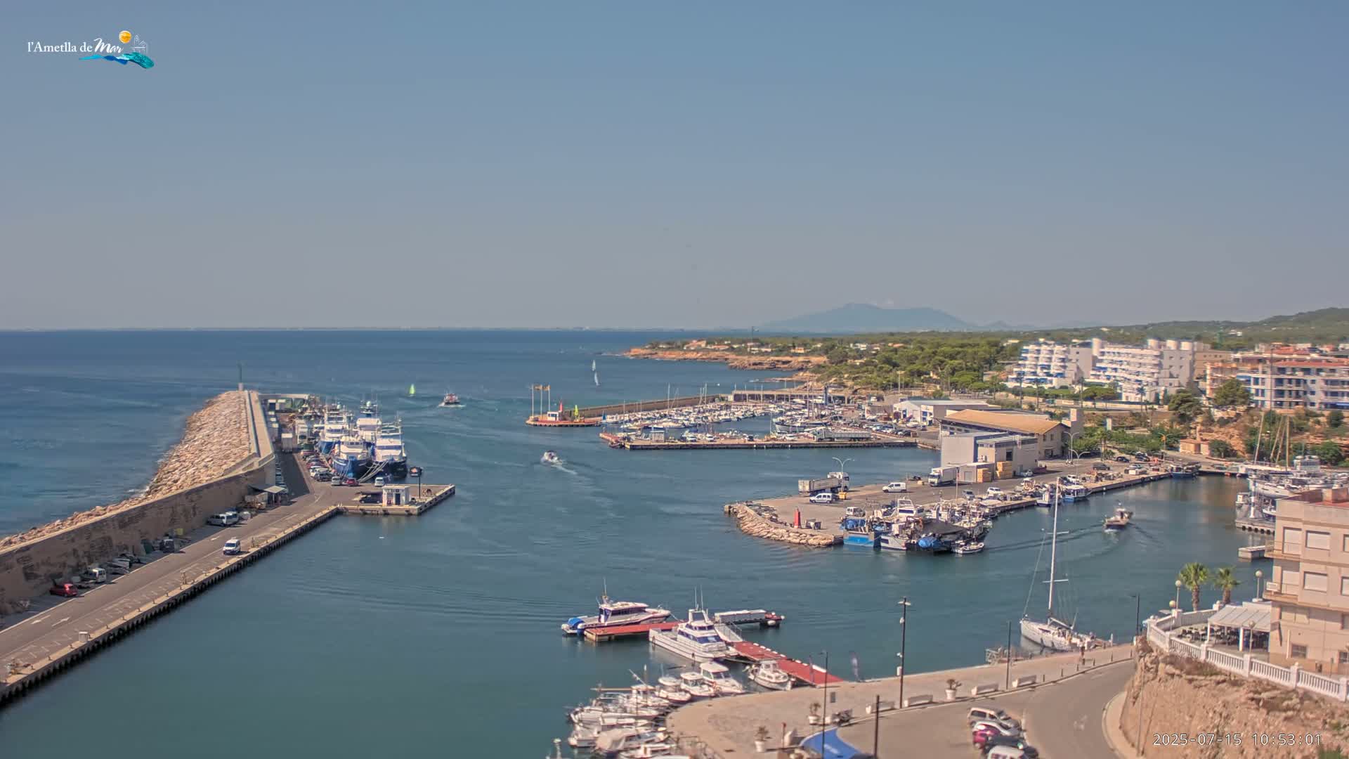 L'Ametlla de Mar Harbor Live Cam -T arragona, Catalonia, Spain