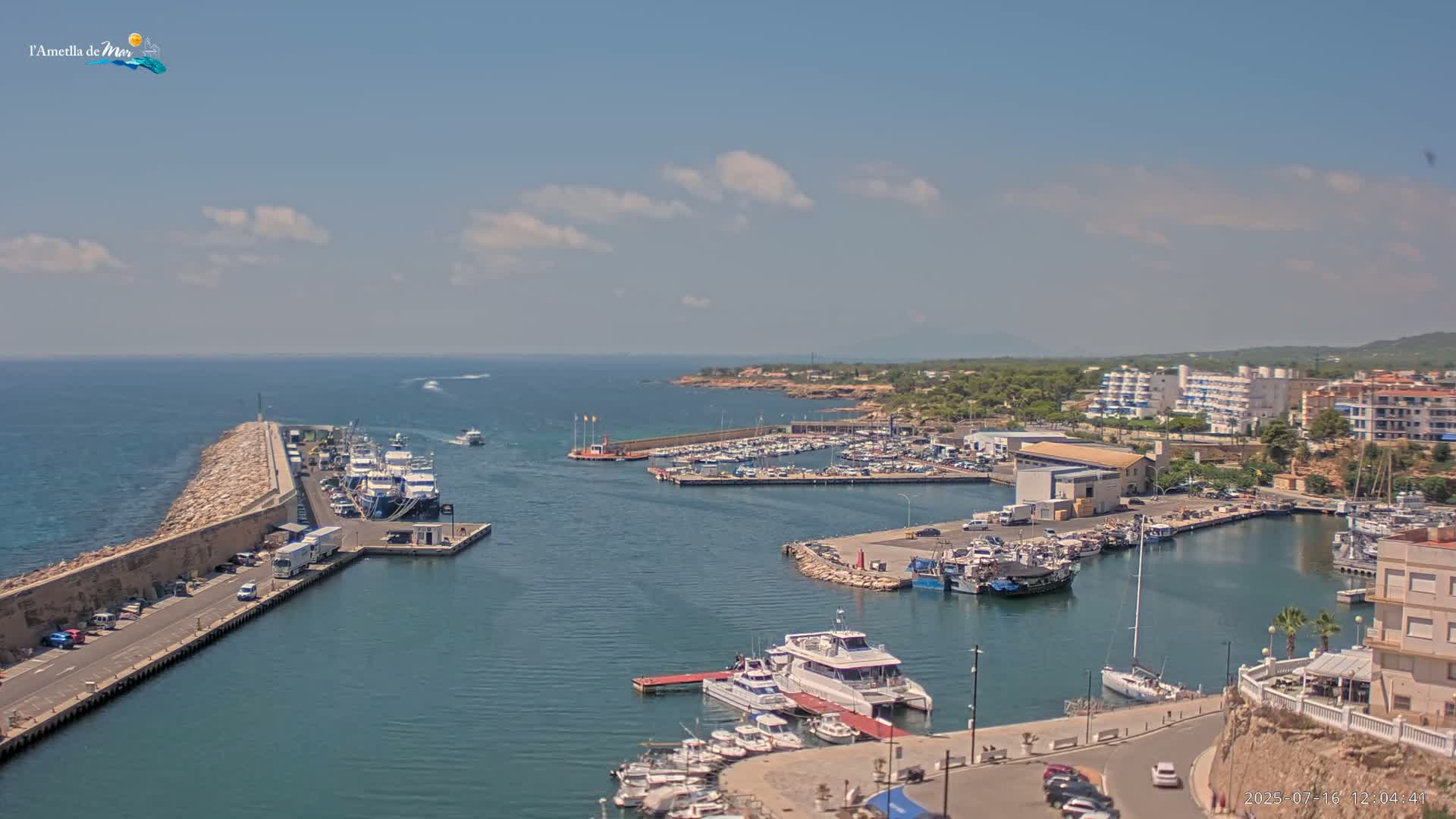 L'Ametlla de Mar Harbor Live Cam -T arragona, Catalonia, Spain