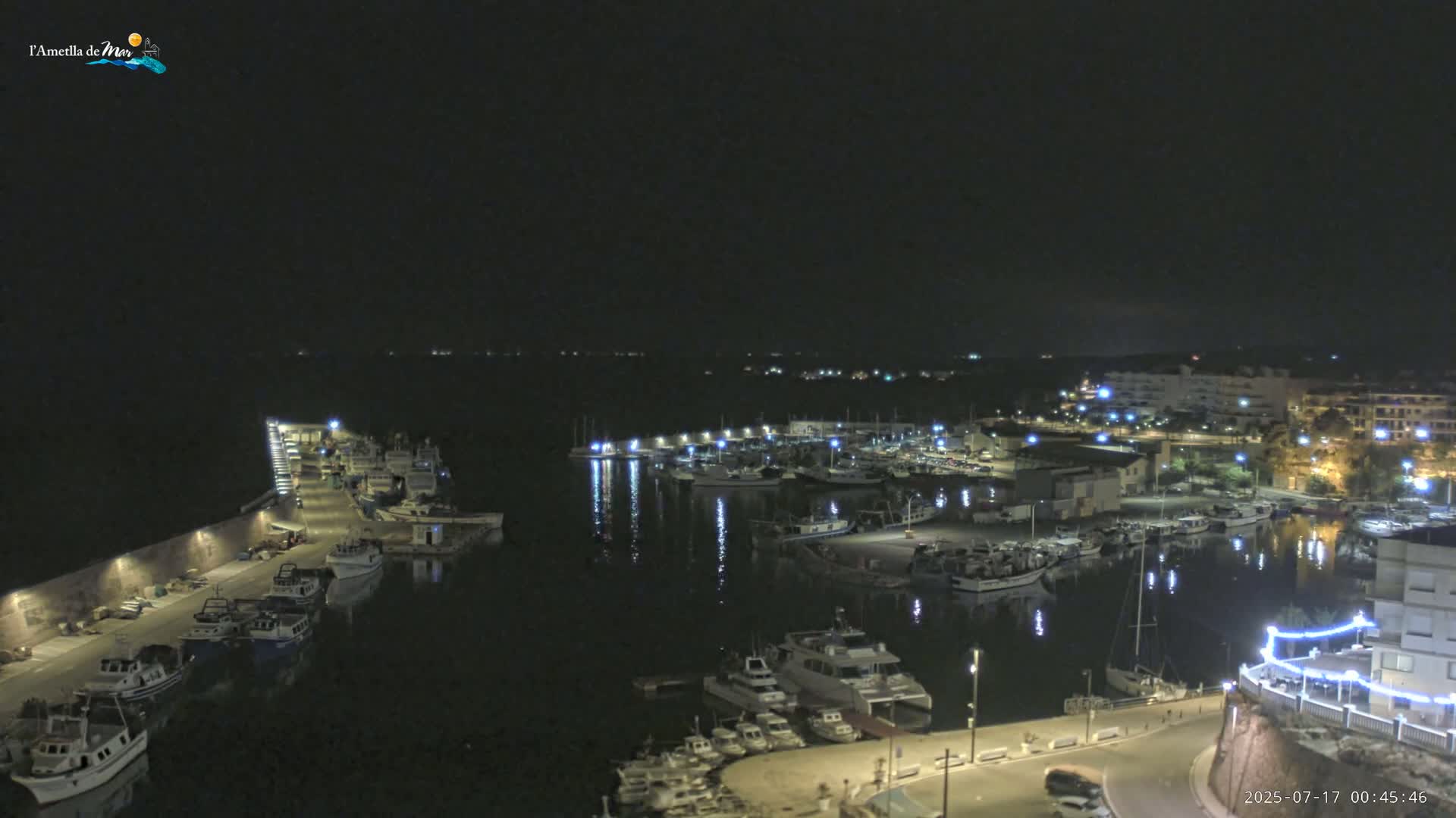 L'Ametlla de Mar Harbor Live Cam -T arragona, Catalonia, Spain
