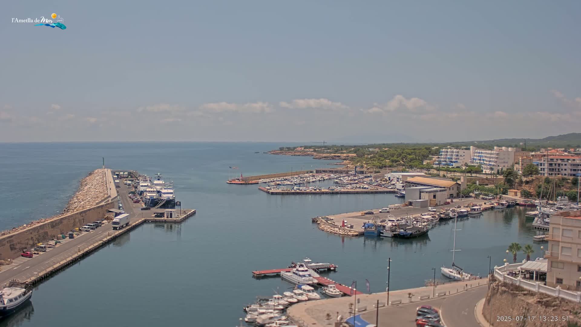L'Ametlla de Mar Harbor Live Cam -T arragona, Catalonia, Spain