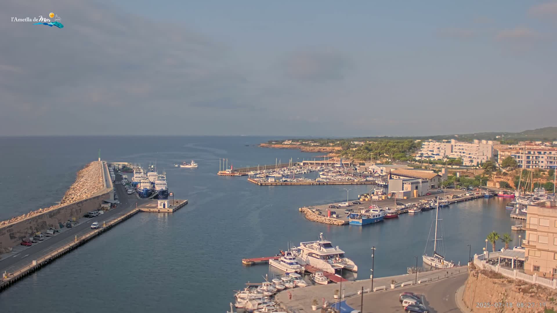 L'Ametlla de Mar Harbor Live Cam -T arragona, Catalonia, Spain