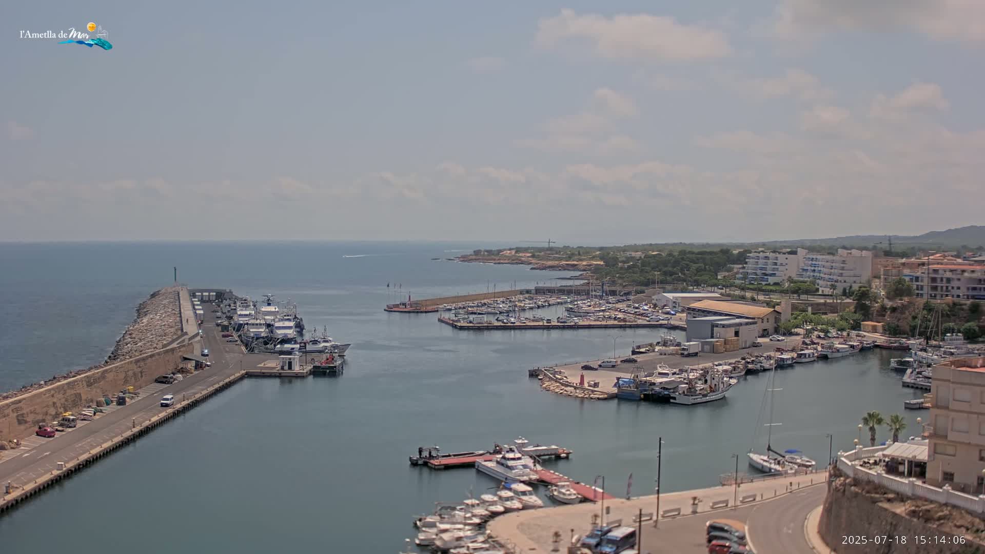 L'Ametlla de Mar Harbor Live Cam -T arragona, Catalonia, Spain