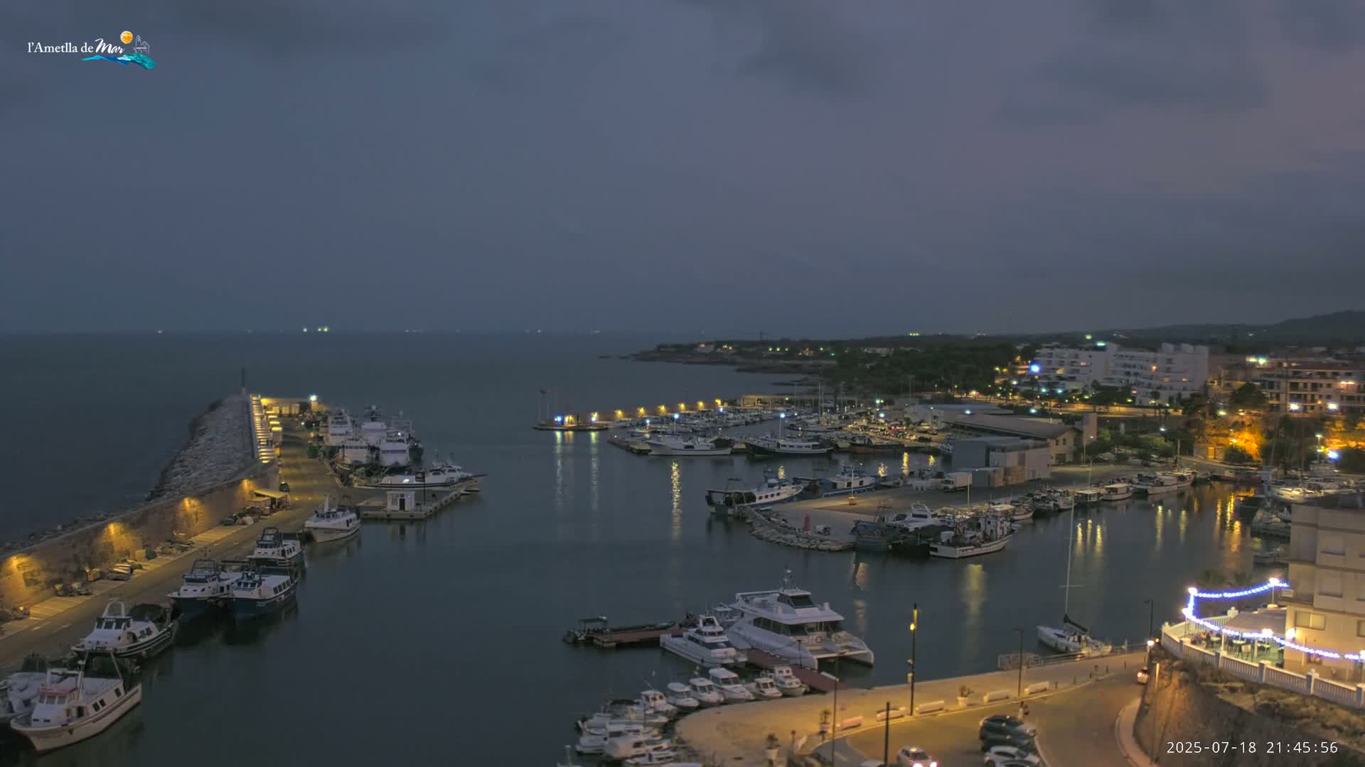 L'Ametlla de Mar Harbor Live Cam -T arragona, Catalonia, Spain