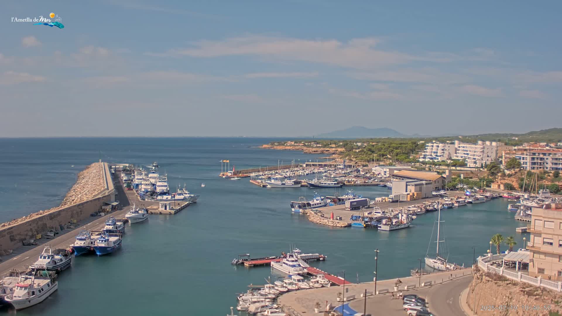 L'Ametlla de Mar Harbor Live Cam -T arragona, Catalonia, Spain