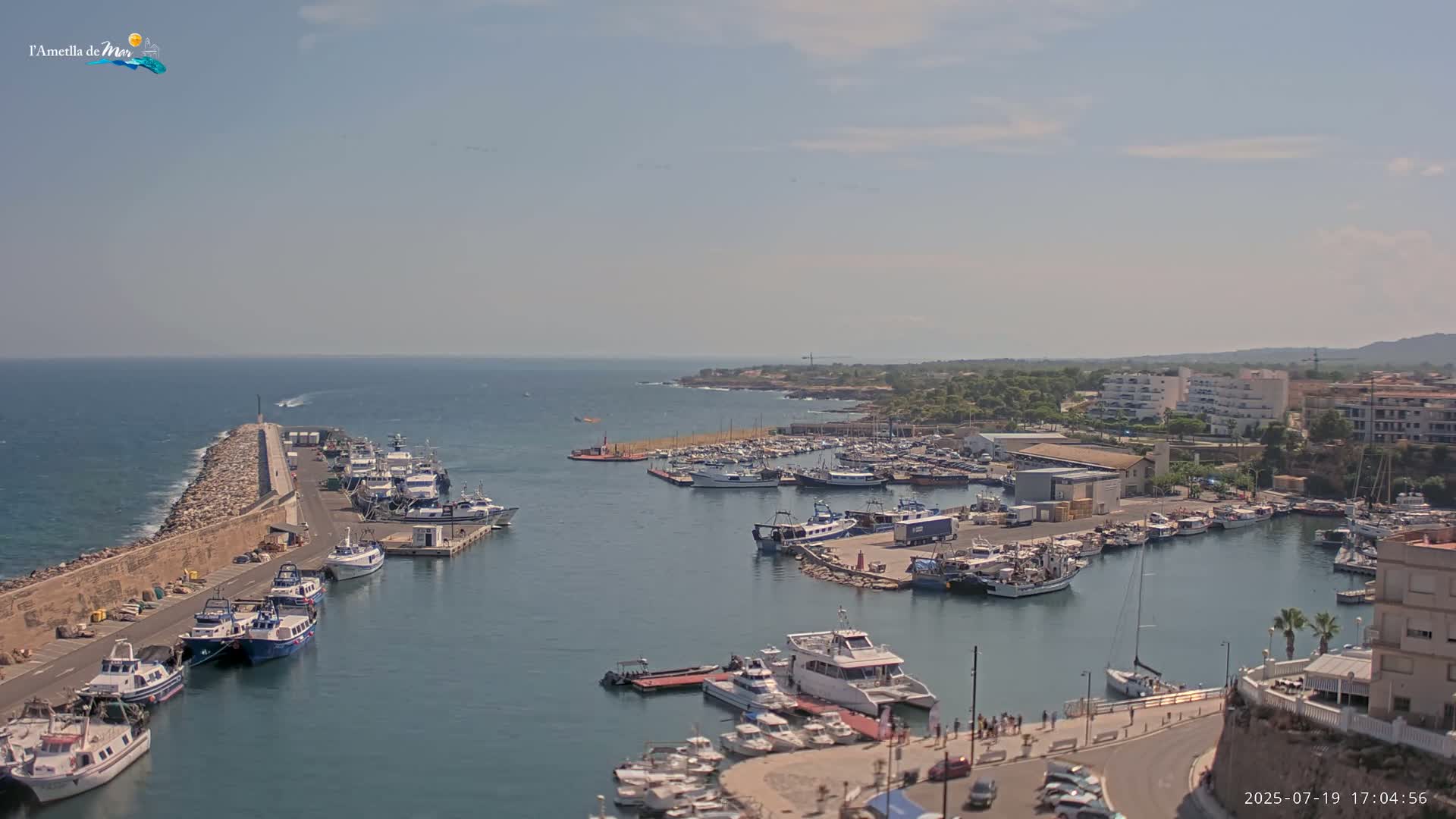 L'Ametlla de Mar Harbor Live Cam -T arragona, Catalonia, Spain