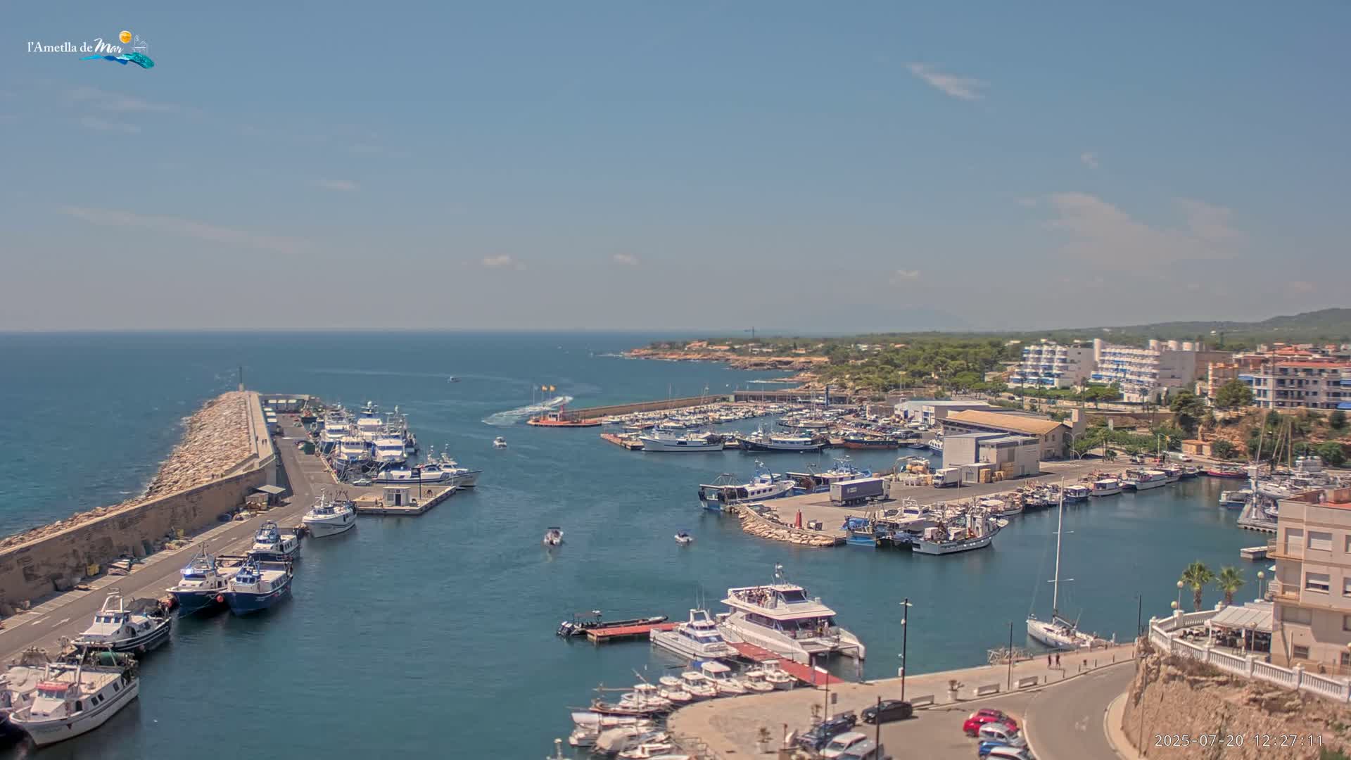 L'Ametlla de Mar Harbor Live Cam -T arragona, Catalonia, Spain